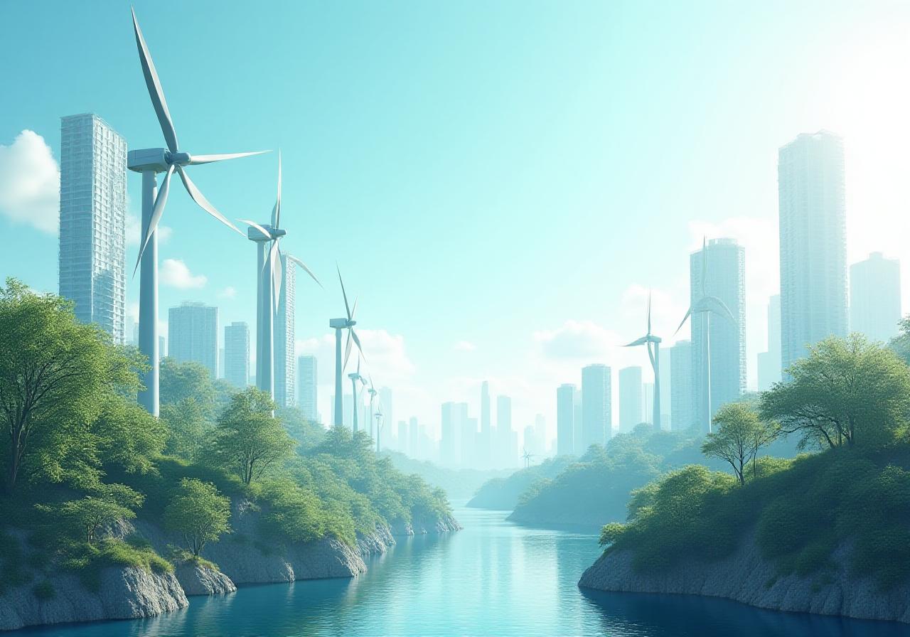 Nachhaltige Stadtentwicklung und grüne Energie Konzepte